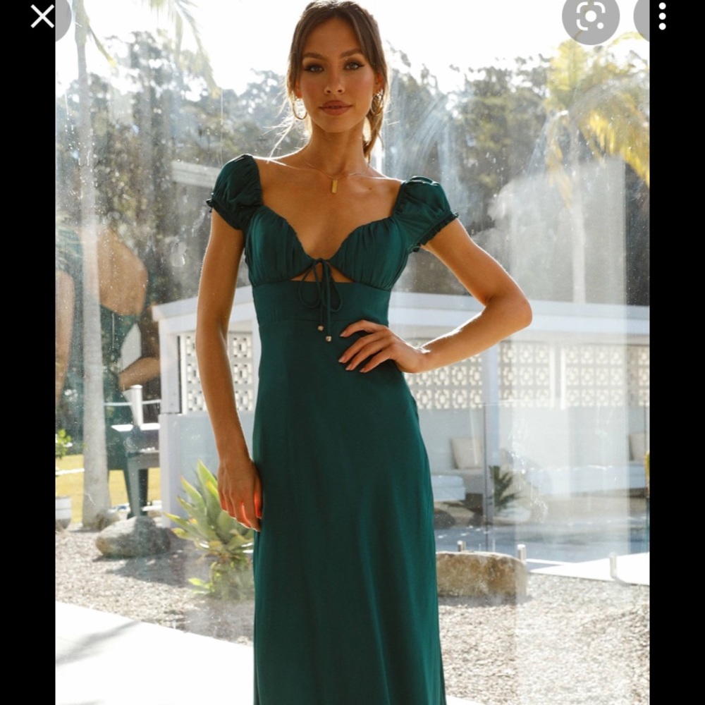 Billy J Elodie Dress - Emerald Size 2